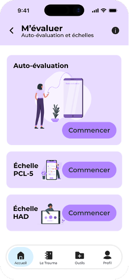 Ecran M'évaluer