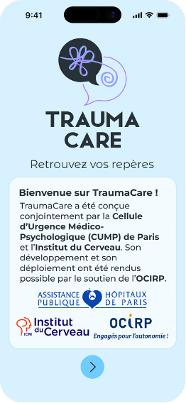 Ecran d'onboarding