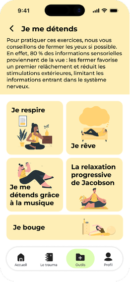 Ecran de relaxation